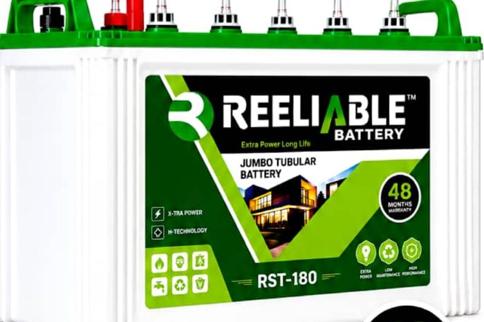 Reeliable RST-180 tubular inverter battery