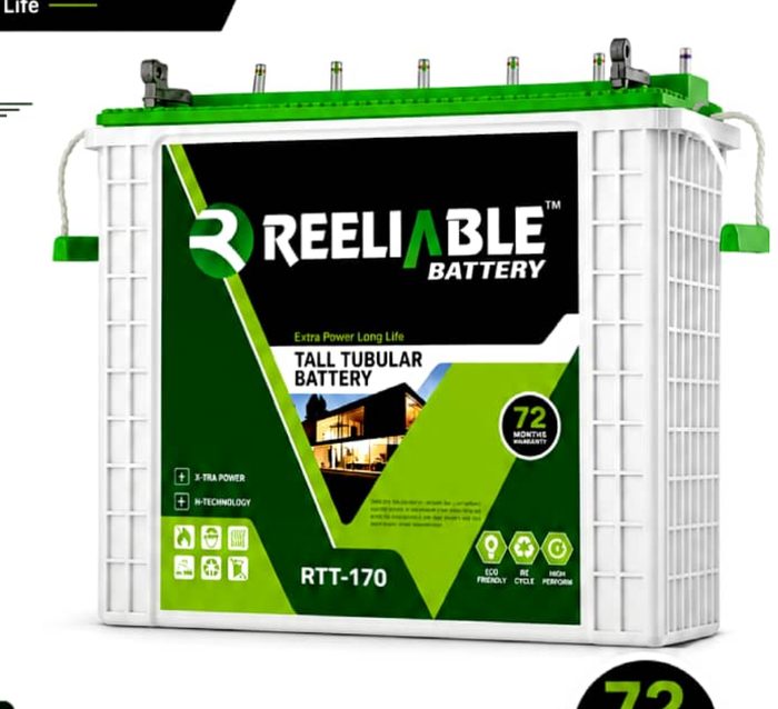 Reeliable RTT-170 tall tubular inverter battery