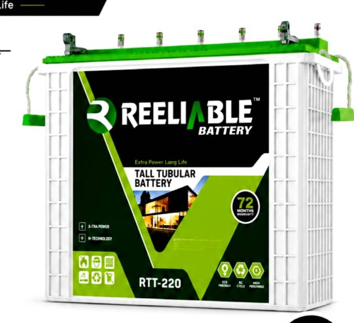 Reeliable RTT-220 tubular inverter battery