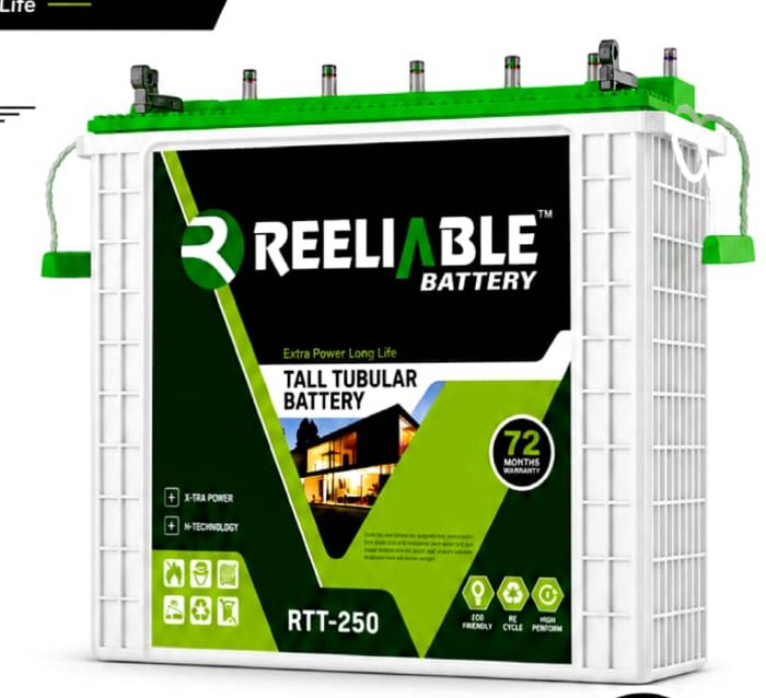 Reeliable RTT-250 tubular inverter battery
